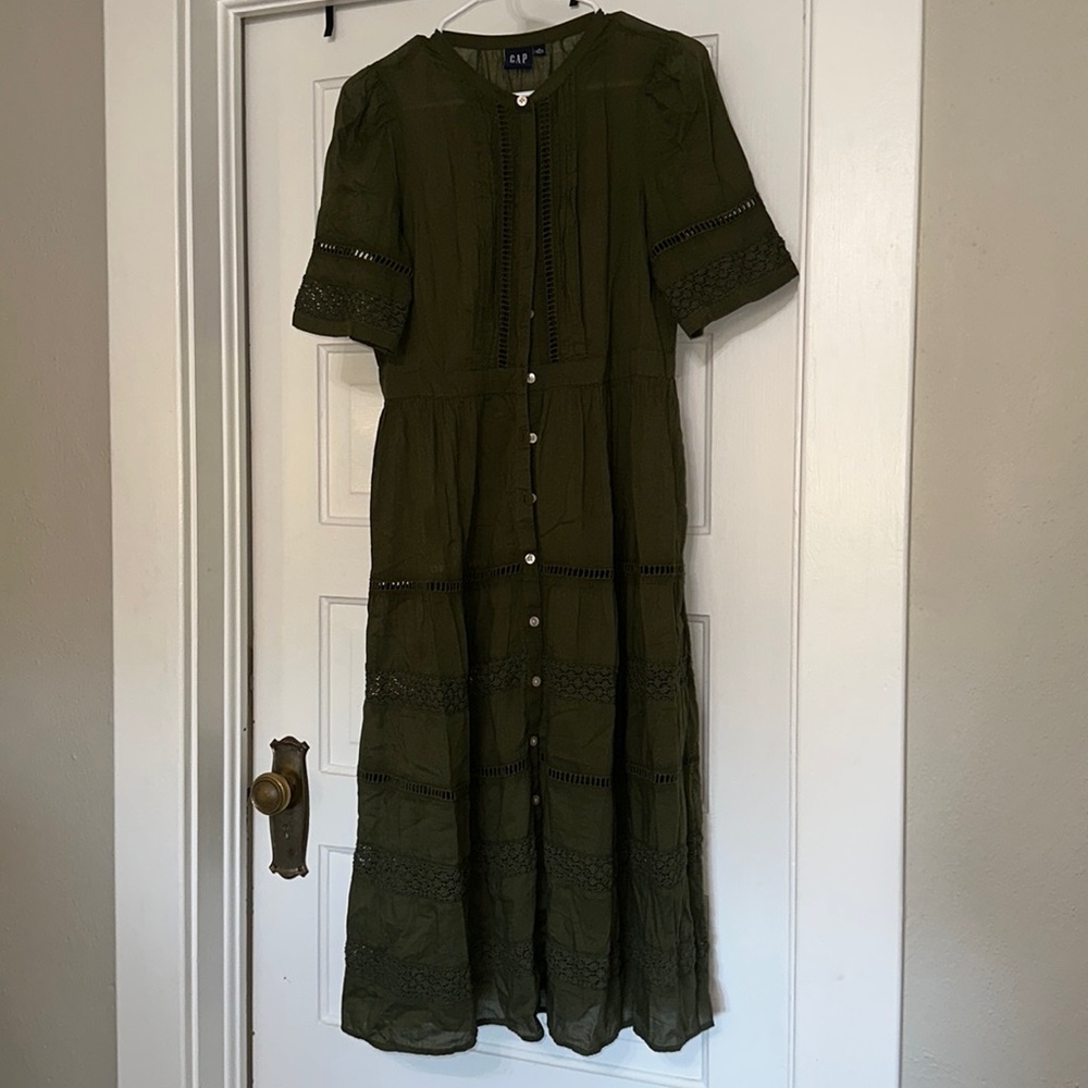 GAP Crocheted Shirtdress